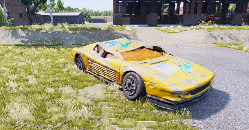 Ferrari Testarossa разбитый